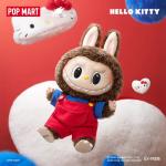 POPMART泡泡玛特THE MONSTERS × HELLO KITTY搪胶毛绒公仔拉布布